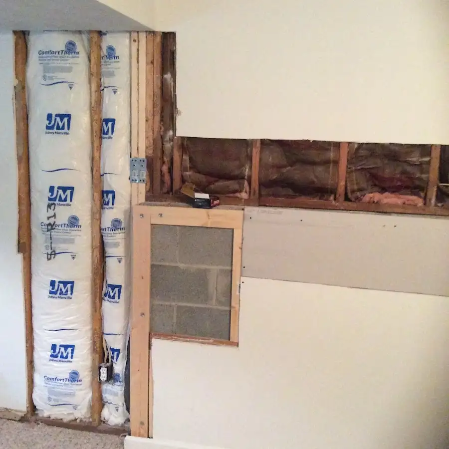Wall insulation replacement during Contents Cleaning & Restoration in Klamath Falls
